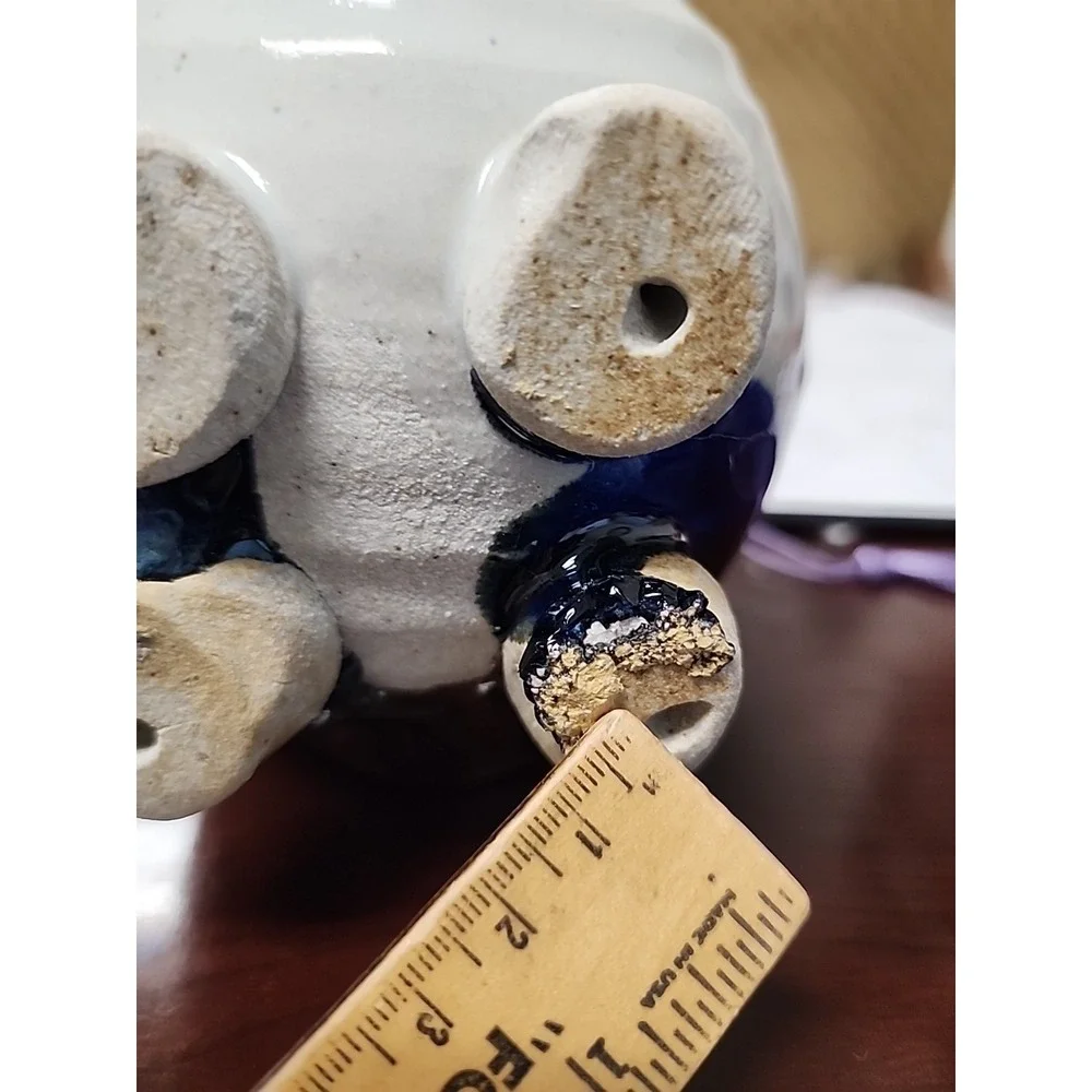 WHIMSICAL PIGGY‎ BANK WITH WESTERN HAT MULTICOLORED EXELCENT CONDITION
